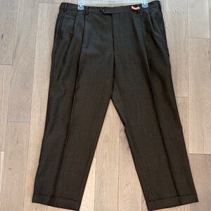 Jos. A. Bank herring bone tan and black Dress Pants